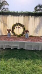 Wedding Haldi decoration